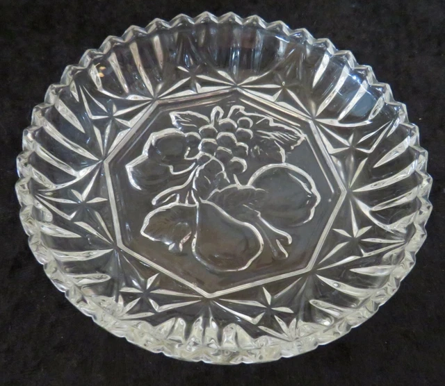 Federal Glass  PIONEER CLEAR Nappy Fruit Bowl -  5 3/8"  - EUC
