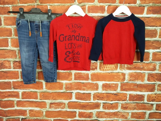 Baby Boys Bundle Age 12-18 Months Next J Lewis Gap Jeans Sweater Tee Casual 86Cm