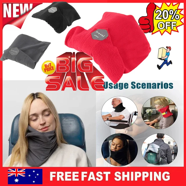 Neck Collar Brace Soft Support Trip Rest Sitting Nap Travel Wrap Pillow Portable