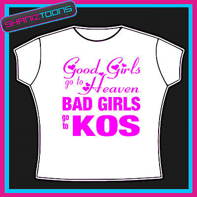 Kos Girls Holiday Hen Party Printed Tshirt
