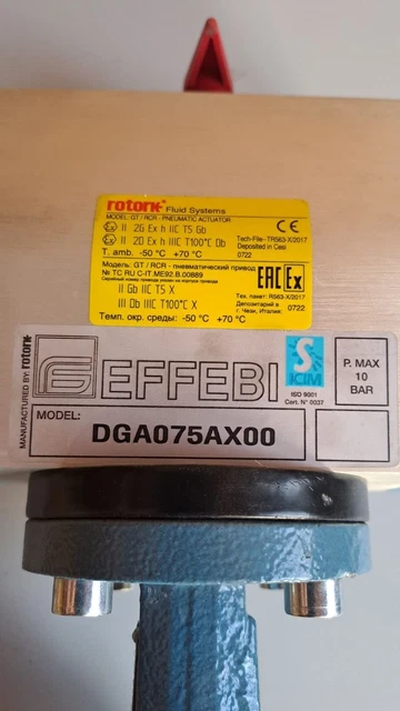 Valvola  Flangiata Dn 80  con attuatore pneumatico EFFEBI