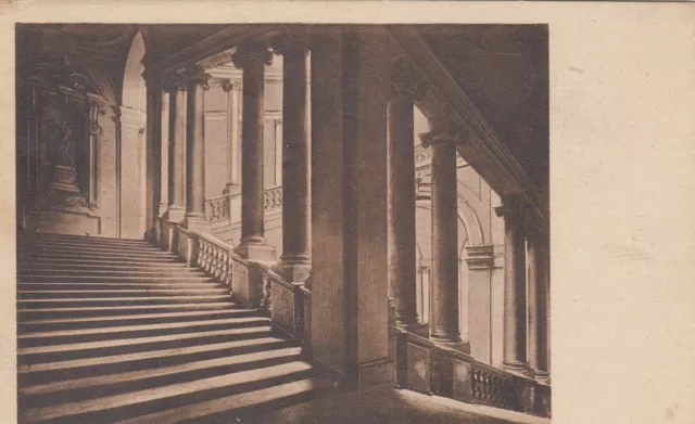 Cartolina *18 Modena La Grande Scala Regia (Avanzini) Accademia Viaggiata 1930