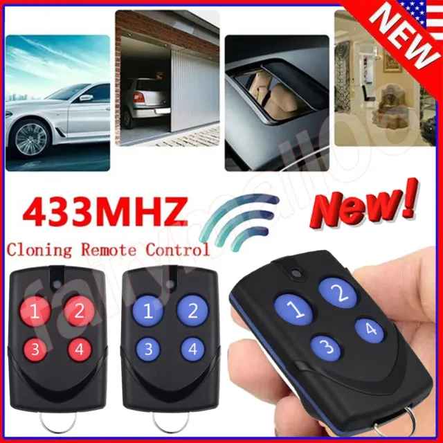 Universa Electric Cloning Remote Control Key Fob 260-868MHz For Gate Garage Door