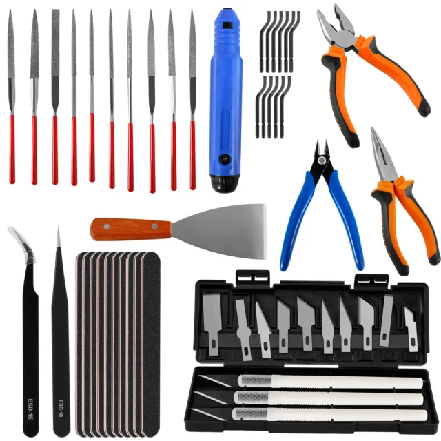 51Pcs 3D Printer Tools Kit Cleaning and Removal Tool Include Deburring Tool 3