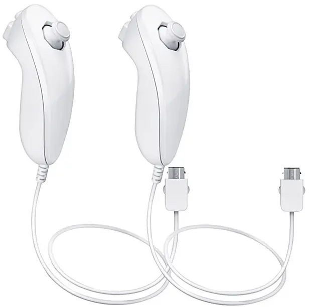 1 / 2X Nunchuck For Nintendo Wii Wii u Nunchuk Controller Remote Console Video
