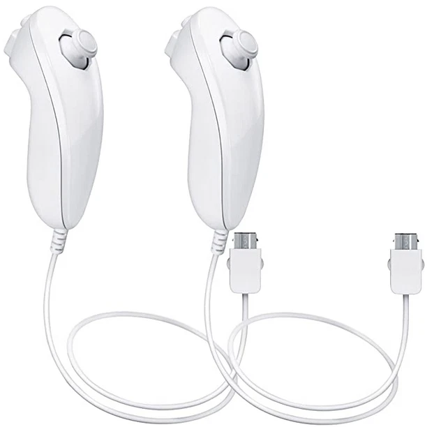 1 / 2X Nunchuck For Nintendo Wii Wii u Nunchuk Controller Remote Console Video