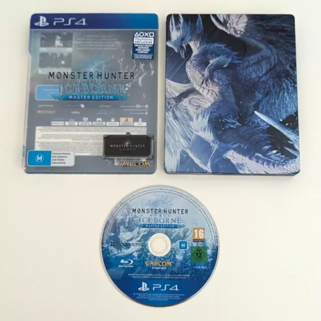 VG! Steelbook PlayStation 4 PS4 Monster Hunter Wolrd Iceborne Master Edition PAL