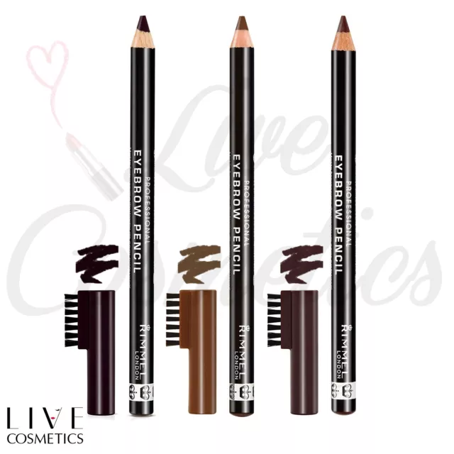 Rimmel Professional Eyebrow Pencil With Brush *DARK BROWN/ HAZEL/ BLACK BROWN*