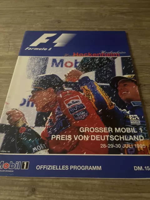 Programmheft Formel 1 Hockenheim 1995, Sammlerstück, Neuwertig.