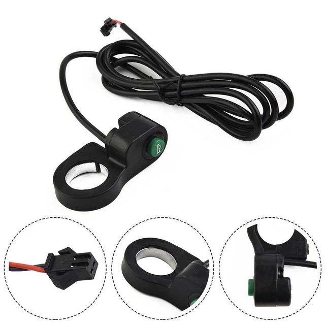 Moto Interrupteur 1pc 22.5mm Diamètre Noir Tout Neuf Durable Vélo Electrique