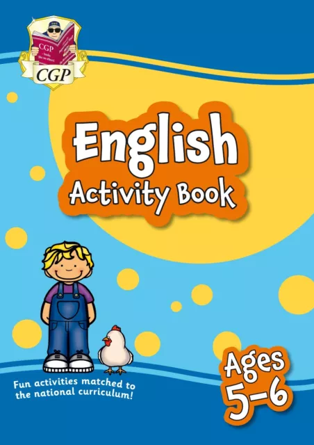 KS1 Year 1 English Home Learning Activity Book with Answer Ages 5-6 CGP