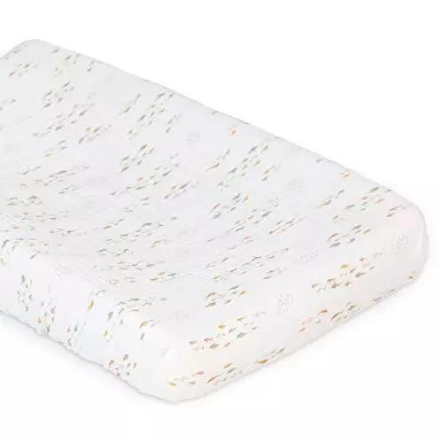 Lulujo Soft Cotton Baby Change Pad Cover Fish