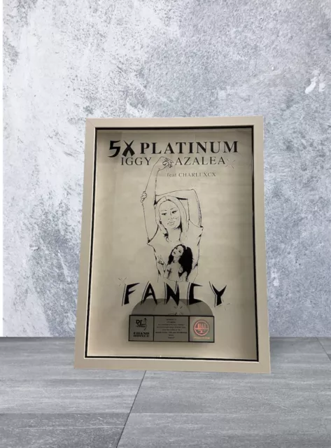 Iggy Azalea “Fancy” ft Charli XCX  5x Platinum Plaque