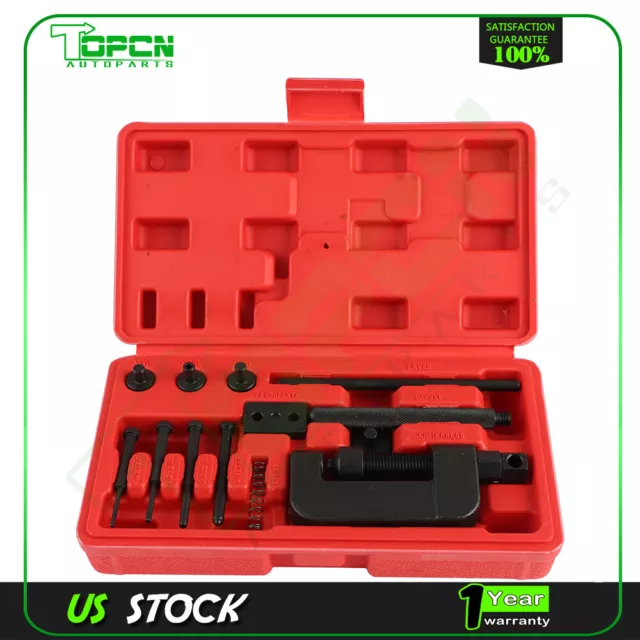 13PCS Chain Cutter Rivet Tool Set Riveting Breaker ATV/Bike/Motorcycle/Cam Drive