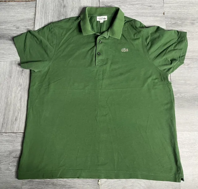 Lacoste Sport Mens Green Polo T-Shirt Size 7