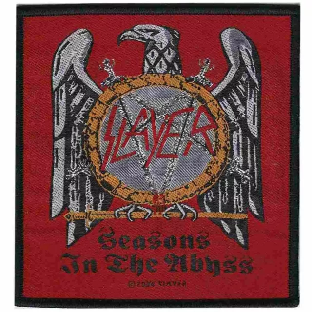 Slayer Skull Profile Patch Heavy Metal Band Embroidered Iron On 