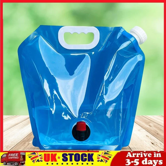 Camping Folding Water Bag No Leakage Water Container with Faucet Pouch (5L)