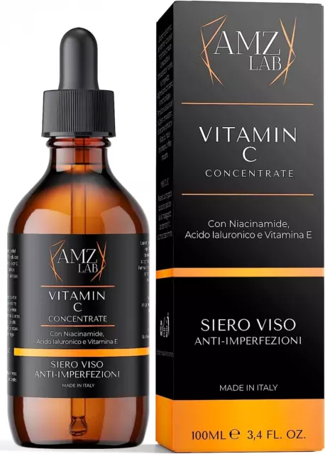 ® 100Ml Siero Vitamina C, Siero Viso Acido Ialuronico Con Niacinamide, Vitamina