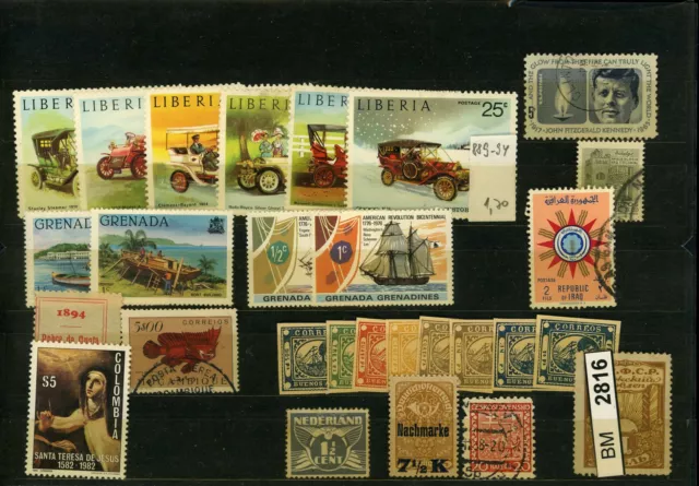 BM2816, Alle Welt, xx, x, o, Restsammlung auf A5 - Karte