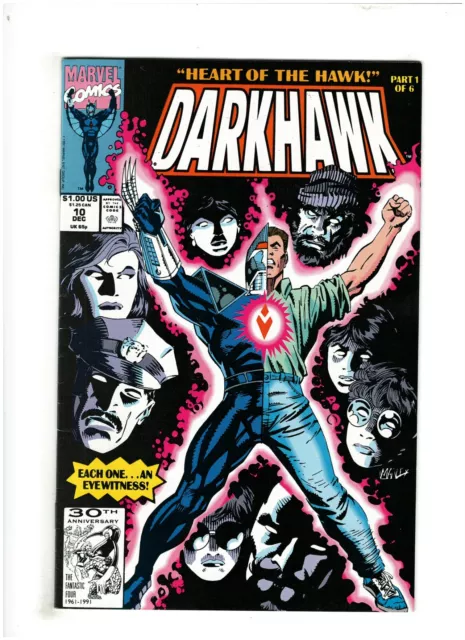 Darkhawk #10 VF 8.0 Marvel Comics 1991 Heart of the Hawk pt.1