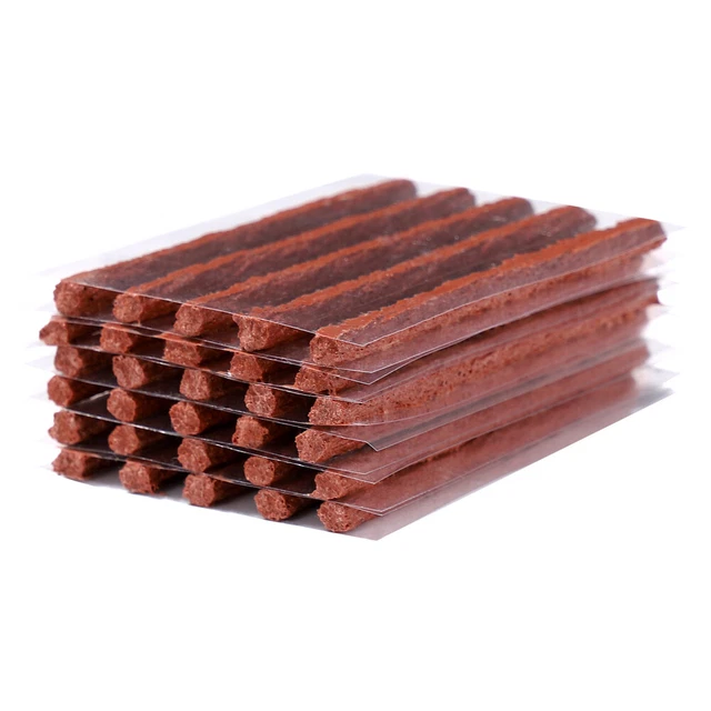 Réparation De Pneus Sans Chambre Bande Crevaison Kit Cordes Prise Courant Caoutchouc Outil R Tablissement Voiture 100mm X 6 Mm 100 Pi Ces