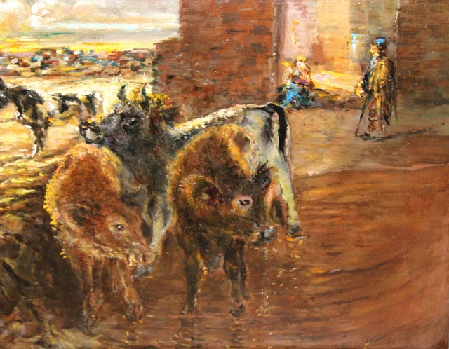JOAN VILA CINCA (Sabadell, 1856-1938) OLEO SOBRE CARTON. CERTIFICADO POR SU HIJO