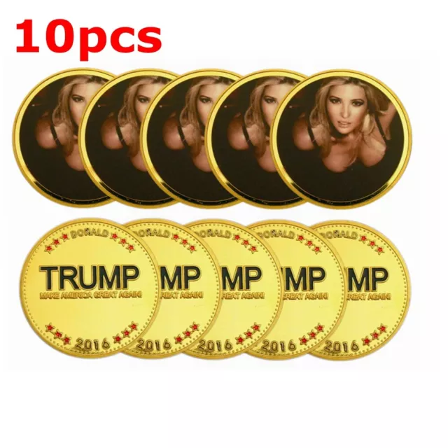 10pcs Ivanka Trump Donald Sexy World Supermodel Commemorative Coin