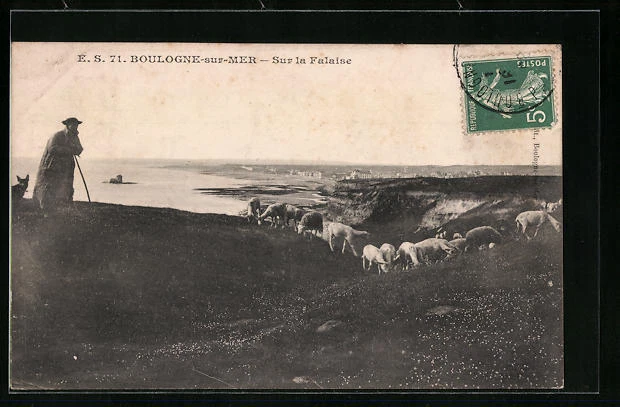 CPA Boulogne-sur-Mer, Sur la Falaise