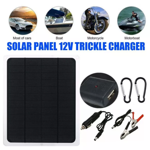 20W Watt Solar Panel Kit Trickle Charger 12V Battery Charger for RV Boat Car