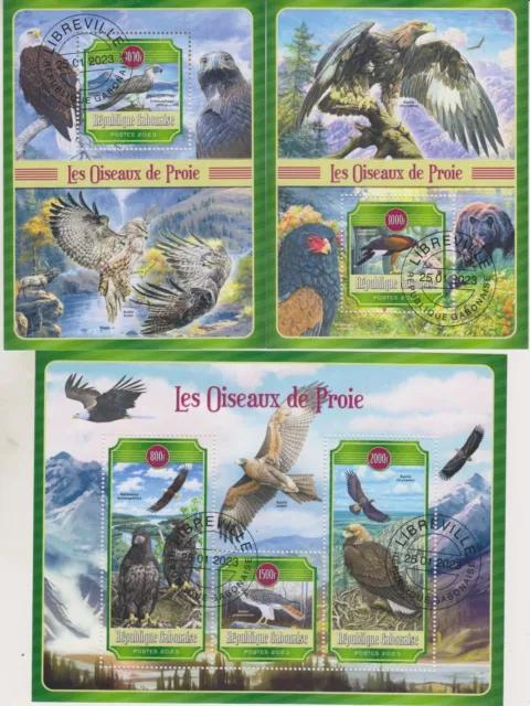 Oiseaux Gabon Timbrés 7821