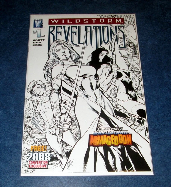 WILDSTORM REVELATIONS #1 2008 convention exclusive BW variant DC NM ARMAGEDDON