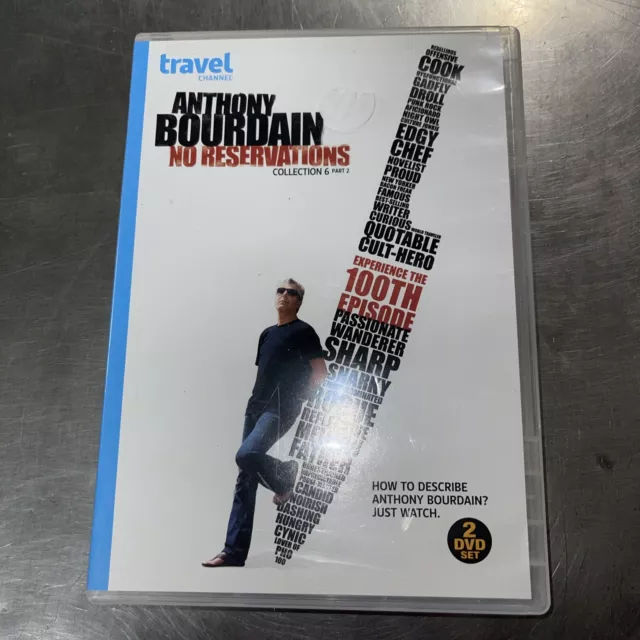 Anthony Bourdain: No Reservations Collection 6 Part 2, 2 DVD Set.