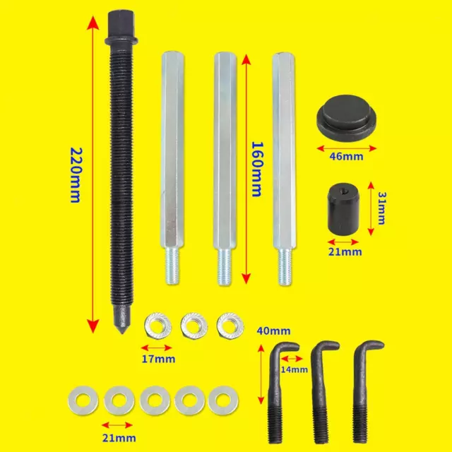 Bearing Disassembly Puller Tool Carbon Steel Inner Hole 2