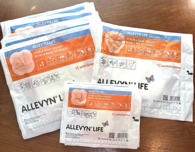 ALLEVYN LIFE Pressure Point Pads ￼Assorted 3 Sizes 11 Total Pics ALL Unopened