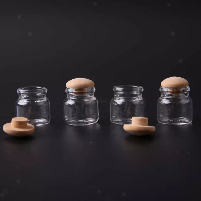 4x Miniatur Süßigkeit Aufbewahrung Zuckerdosen für 1/12 Puppenstube Zubehör