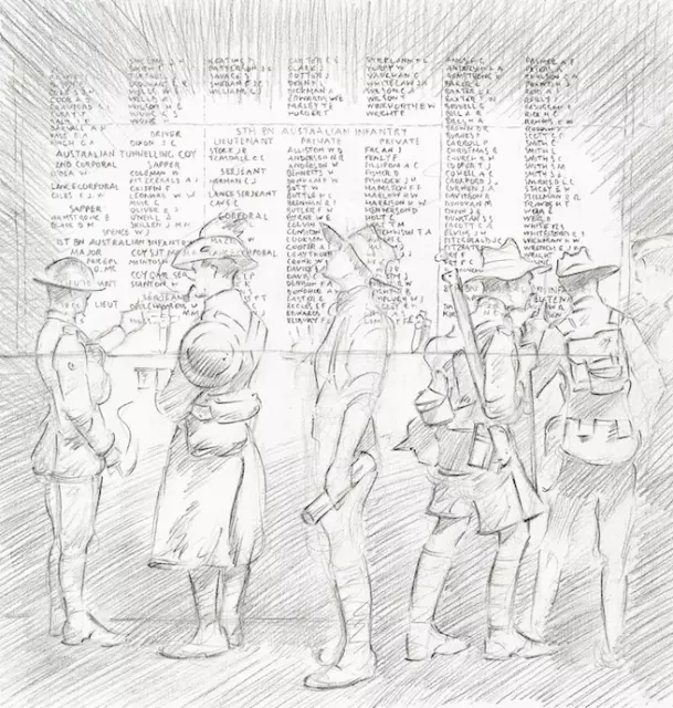 Australian Ghost Soldiers at the Menin Gate WW1 Ypres interest A.I.F Great War