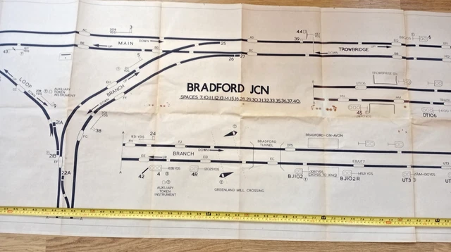 SIGNALBOX DIAGRAMME FOR Bradford Junction (WR) (office copy) £40.00 ...