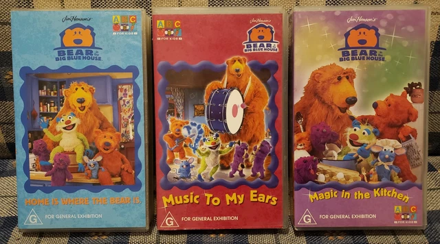 BEAR IN THE Big Blue House VHS Bundle ABC For Kids Jim Henson 2000 $22. ...