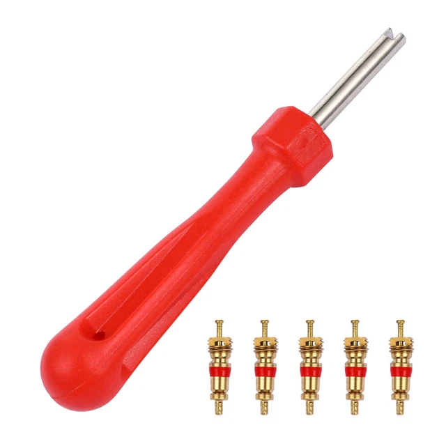 Inserts De Valve Pour Pneus - Lot De 20 Avec Outil De Démontage | Pour Voiture, Vélo, Moto, VTT