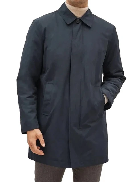 Next Mens Navy Mac Raincoat Size Large Showerproof