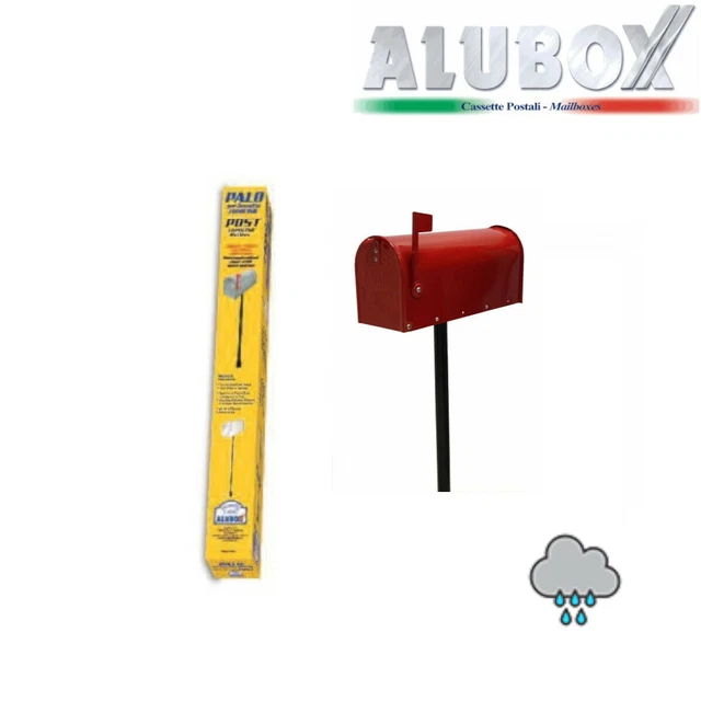 Cassetta Postale Americana In Stile Topolino - Zincata, Con Bandierina Segnalatrice - Senza Palo - Foto 9
