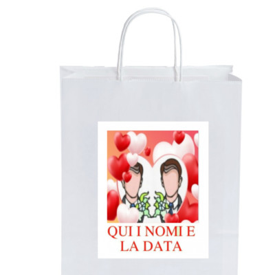 OMAGGIO Ares Wedding Bags matrimonio gay personalizzate pz 50 18x8x24  ARES 42 