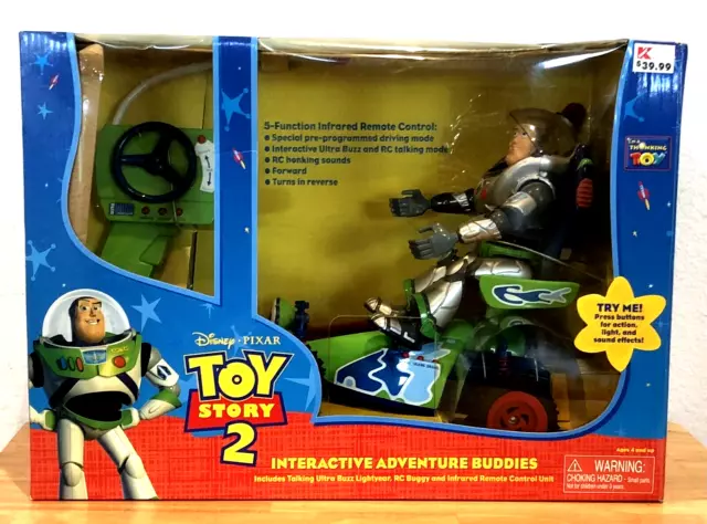 Nib Disney Thinkway Toy Story 2 Buzz Lightyear Interactive Adventure Buddies Rc