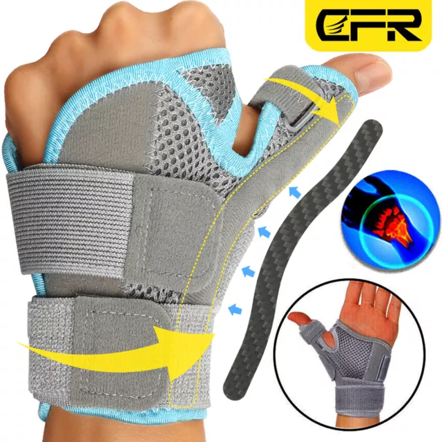 Medical Thumb Wrist Support Brace Carpal Tunnel Sprain Arthritis Left Right Hand