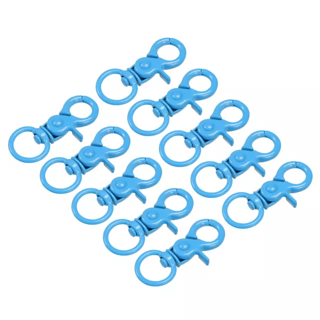 44mm Swivel Clasps Lanyard Snap Hook Claw Clasp for DIY Blue 16Pcs