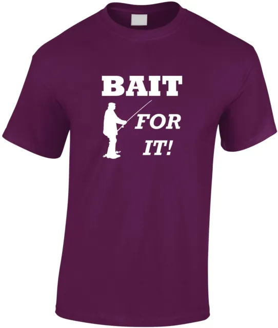 T-shirt pesca bambini Bait For It maglietta bambino divertente giovane pescatore regalo di Natale 6