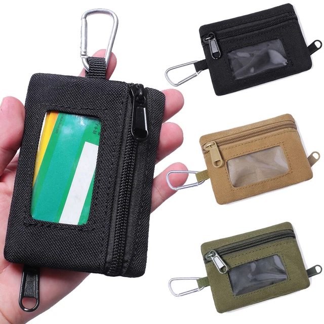 Tactical Wallet Key Holder Business Card Holder Credit Card Nylon Small Pouch US