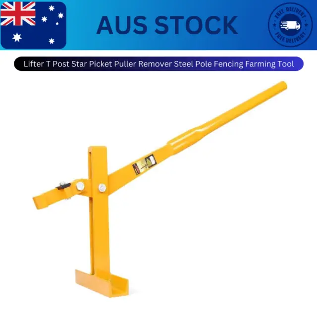 Fence Post Lifter T Post Star Picket Puller Remover Steel Pole Fencing Farming