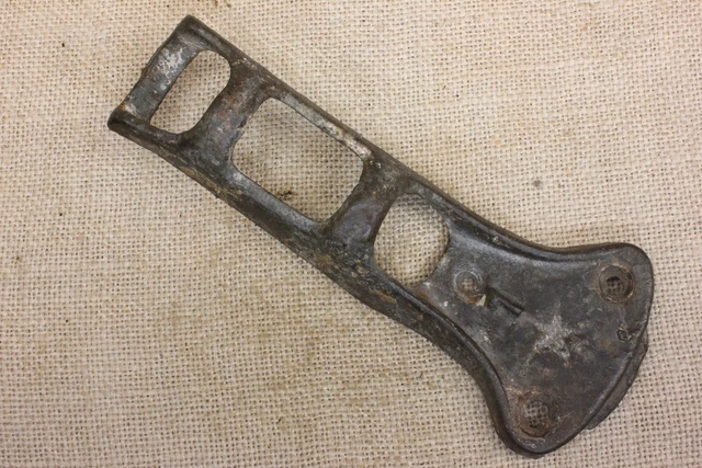 Old 1" Flag Pole Bracket Banner Holder Star Vintage Iron Silver Color Light Rust
