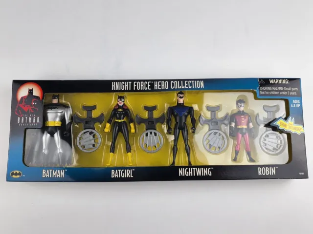 Sealed 1998 Kenner Batman Knight Force Hero Collection Batgirl Nightwing Robin